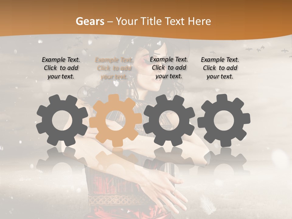 Fashion Emotion Girl PowerPoint Template