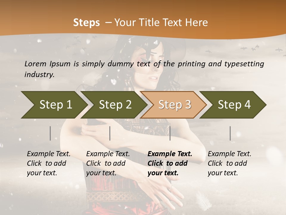 Fashion Emotion Girl PowerPoint Template