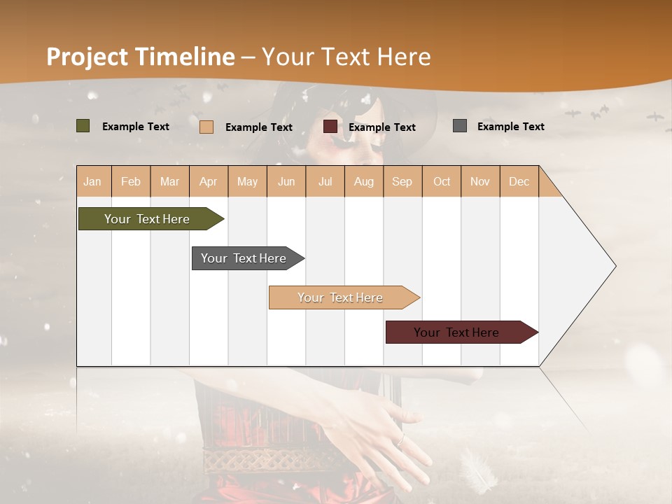 Fashion Emotion Girl PowerPoint Template