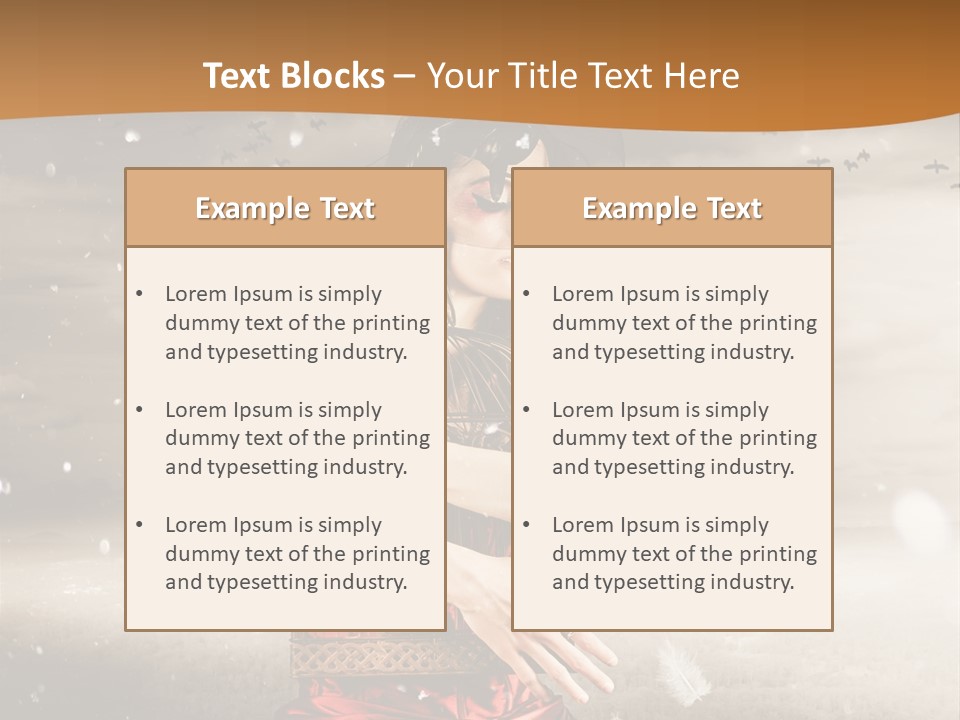 Fashion Emotion Girl PowerPoint Template