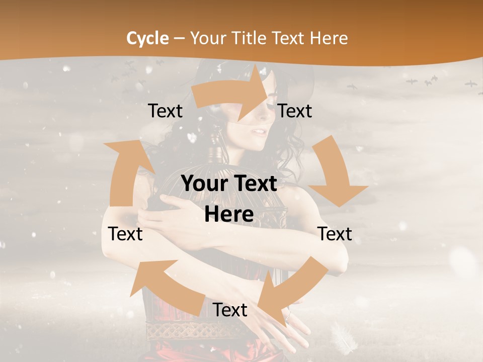 Fashion Emotion Girl PowerPoint Template