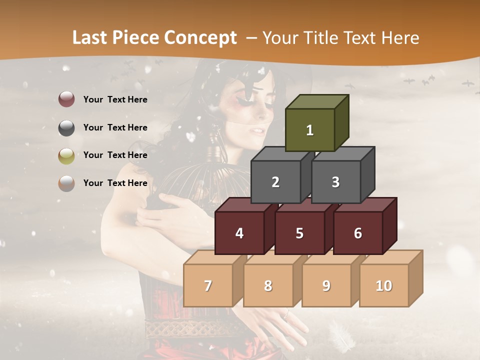 Fashion Emotion Girl PowerPoint Template