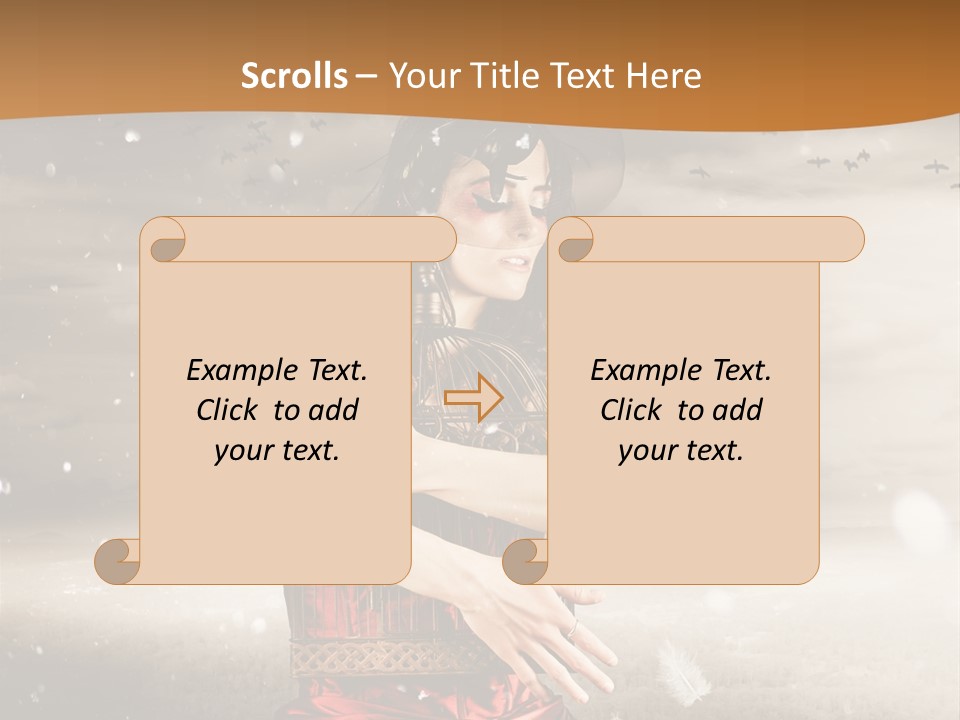Fashion Emotion Girl PowerPoint Template