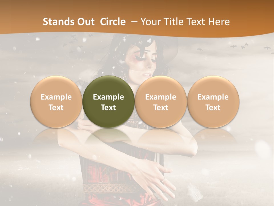 Fashion Emotion Girl PowerPoint Template