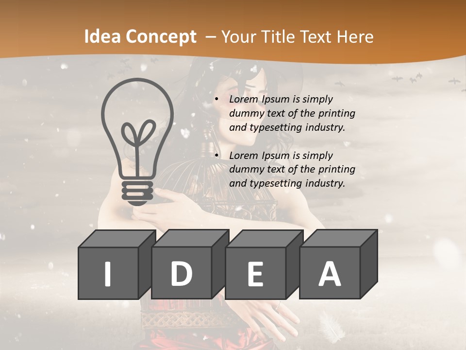 Fashion Emotion Girl PowerPoint Template