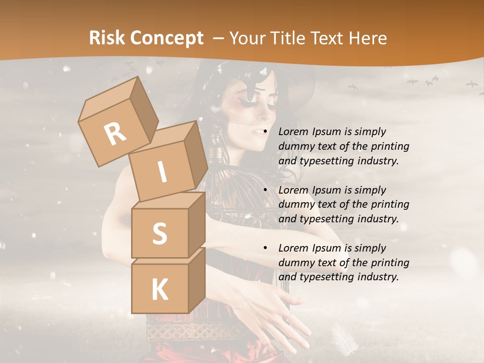 Fashion Emotion Girl PowerPoint Template