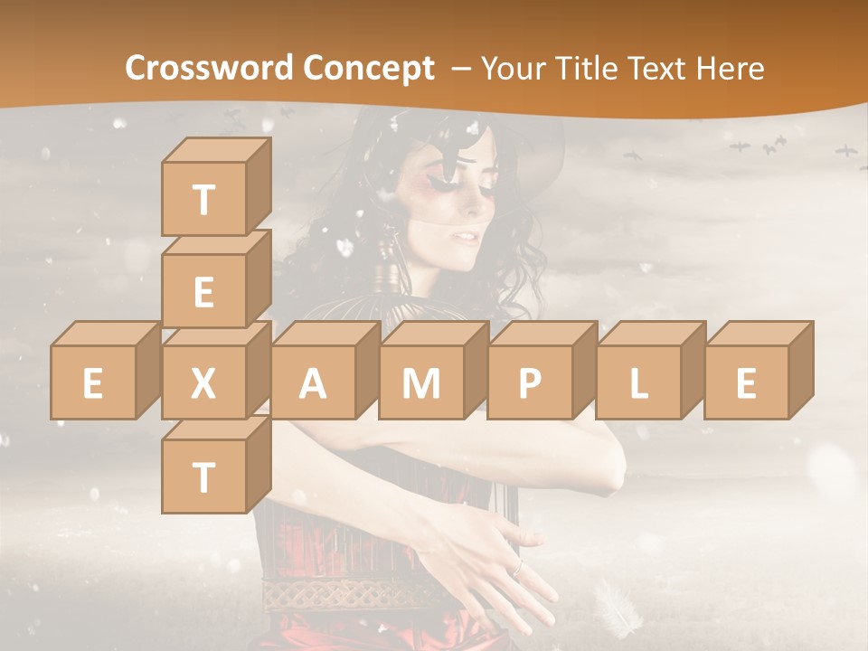 Fashion Emotion Girl PowerPoint Template