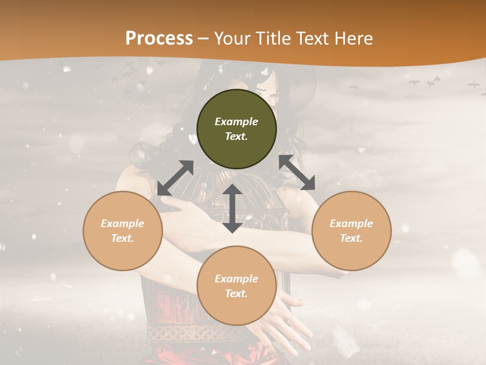 Fashion Emotion Girl PowerPoint Template