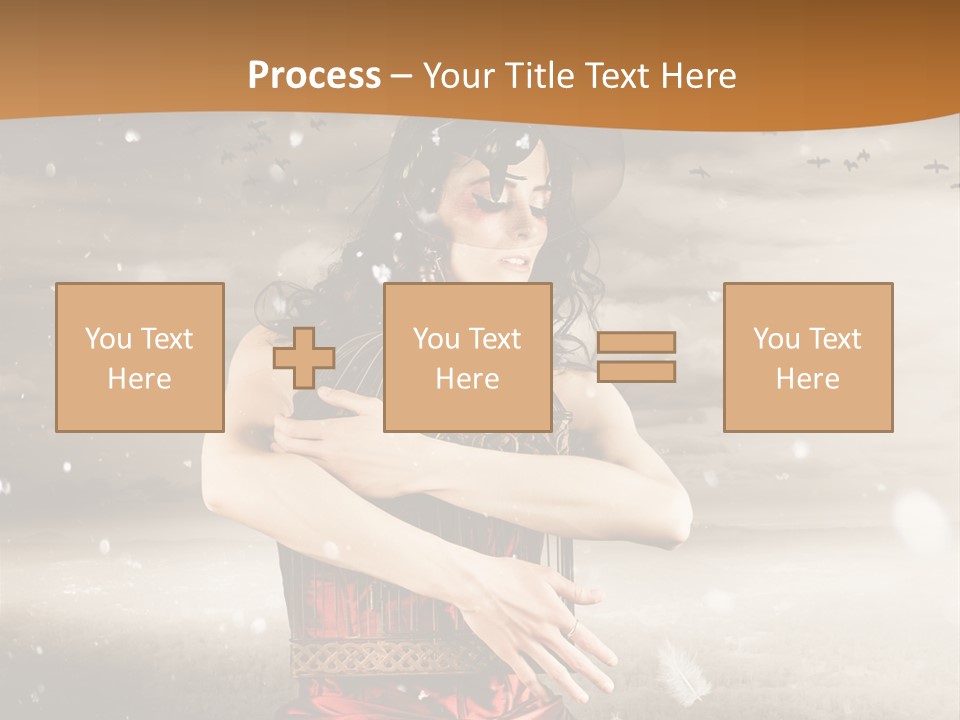 Fashion Emotion Girl PowerPoint Template