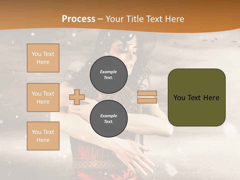 Fashion Emotion Girl PowerPoint Template