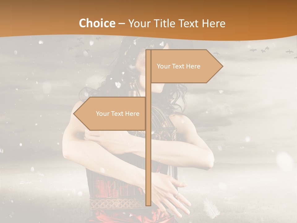 Fashion Emotion Girl PowerPoint Template