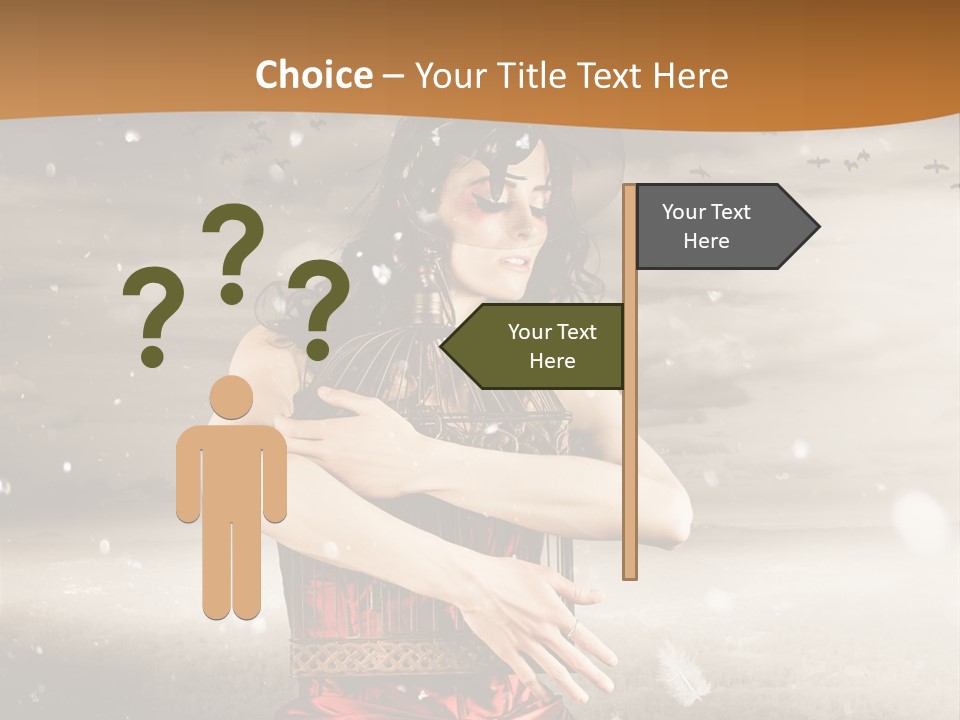 Fashion Emotion Girl PowerPoint Template