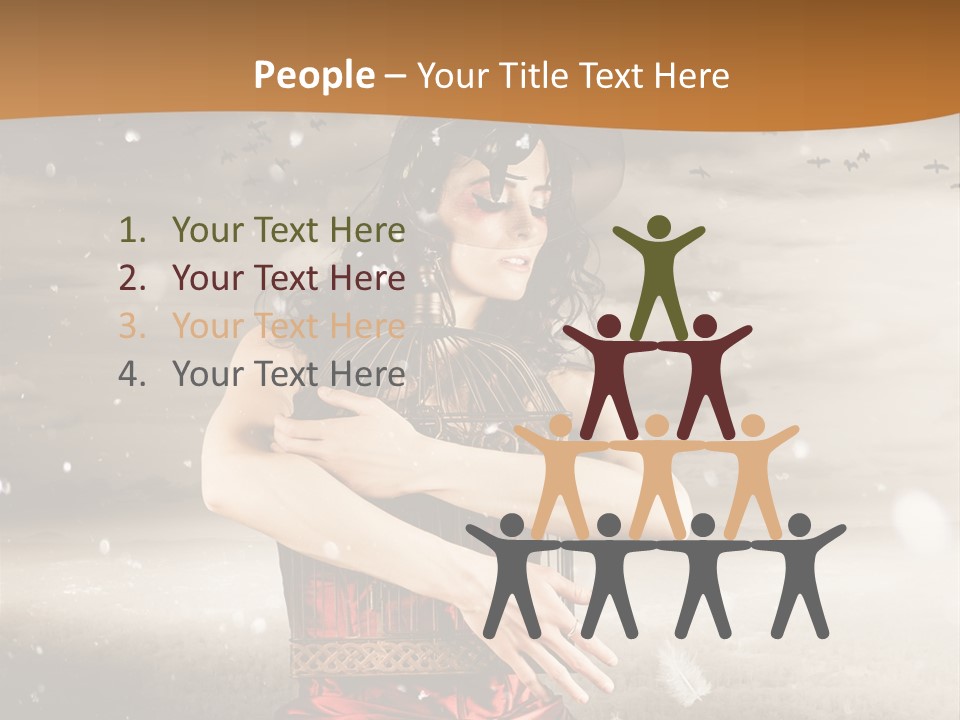 Fashion Emotion Girl PowerPoint Template