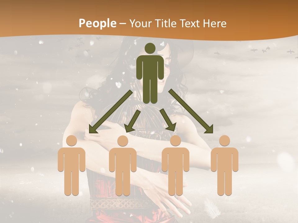 Fashion Emotion Girl PowerPoint Template