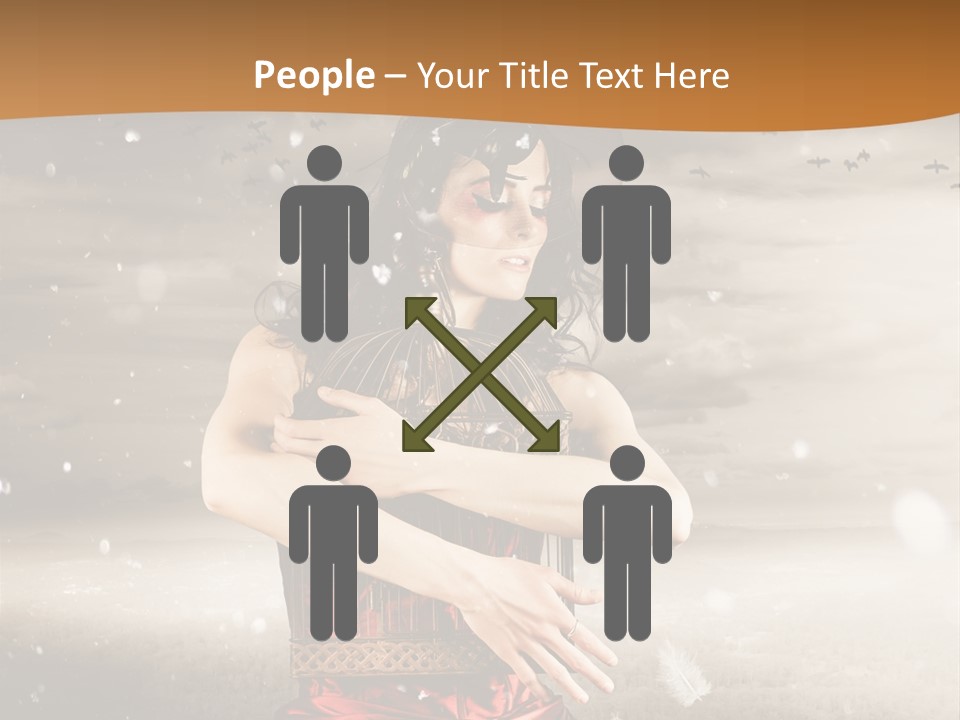 Fashion Emotion Girl PowerPoint Template