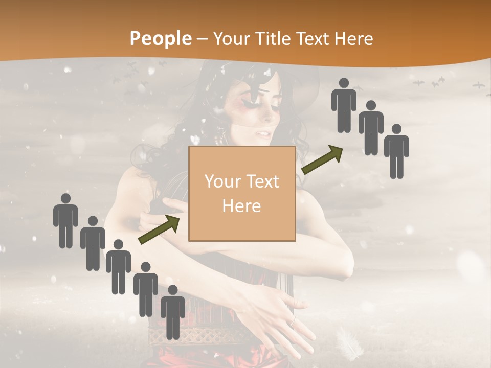 Fashion Emotion Girl PowerPoint Template