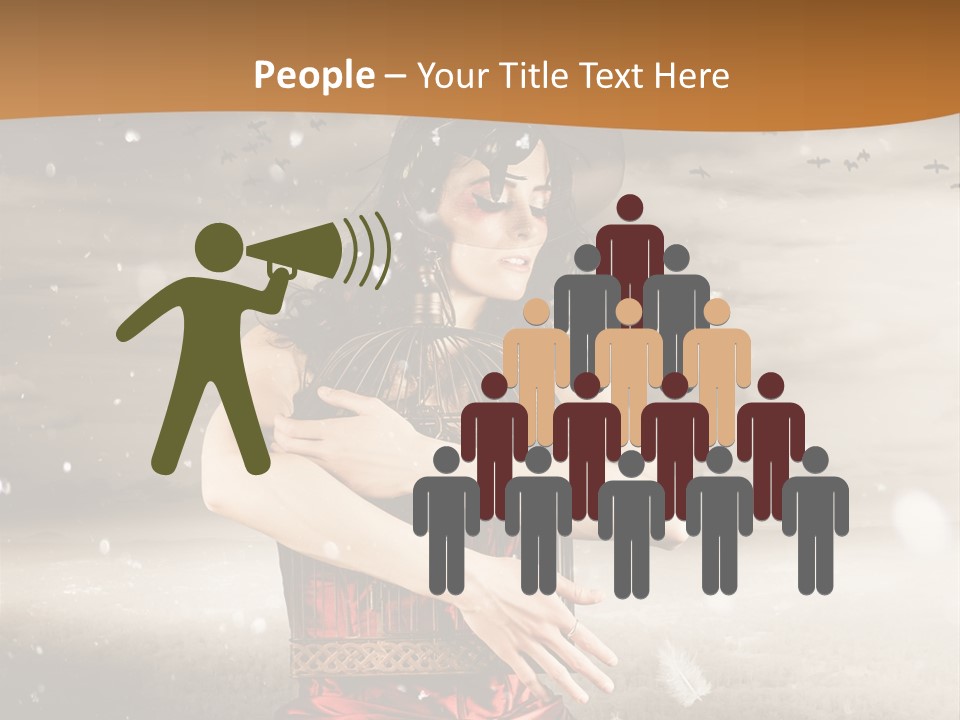 Fashion Emotion Girl PowerPoint Template