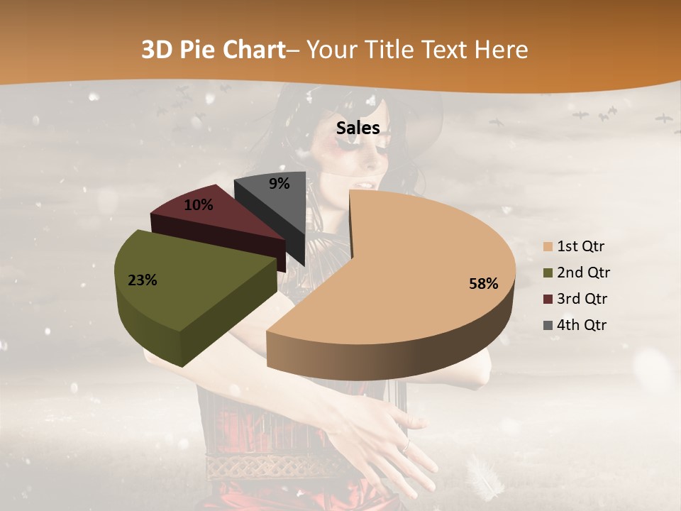 Fashion Emotion Girl PowerPoint Template