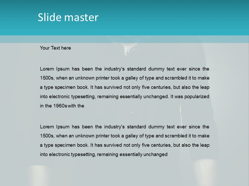 Environment Portrait Young PowerPoint Template