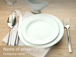 Nobody Equipment Plate PowerPoint Template