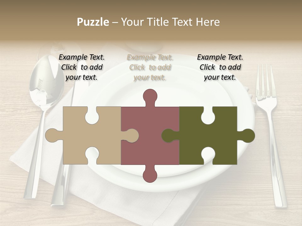 Nobody Equipment Plate PowerPoint Template