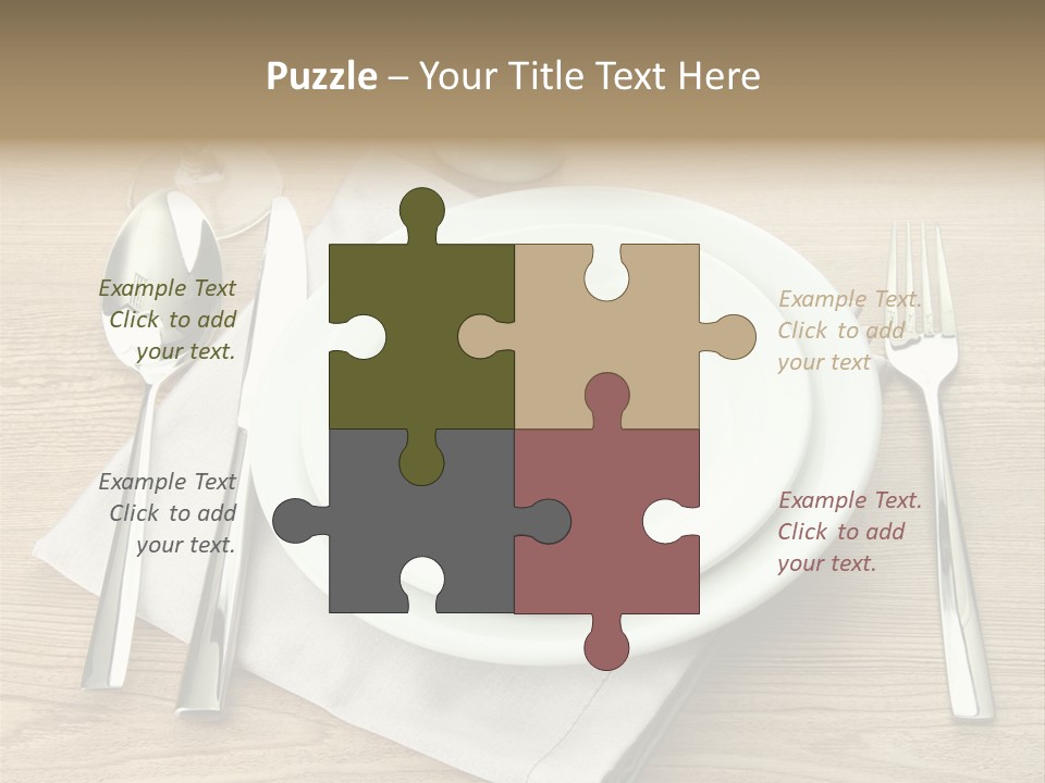 Nobody Equipment Plate PowerPoint Template