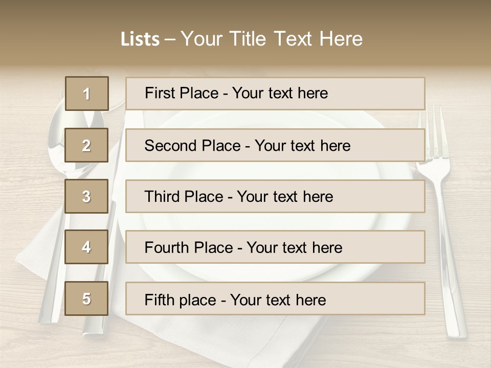 Nobody Equipment Plate PowerPoint Template