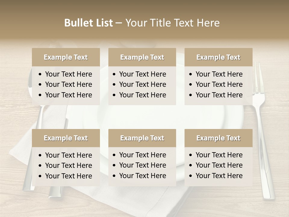 Nobody Equipment Plate PowerPoint Template