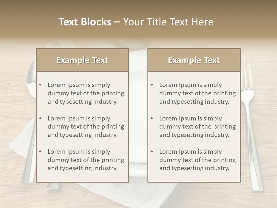 Nobody Equipment Plate PowerPoint Template