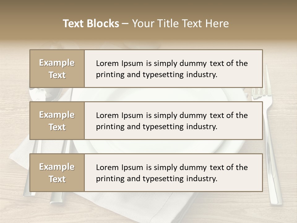 Nobody Equipment Plate PowerPoint Template