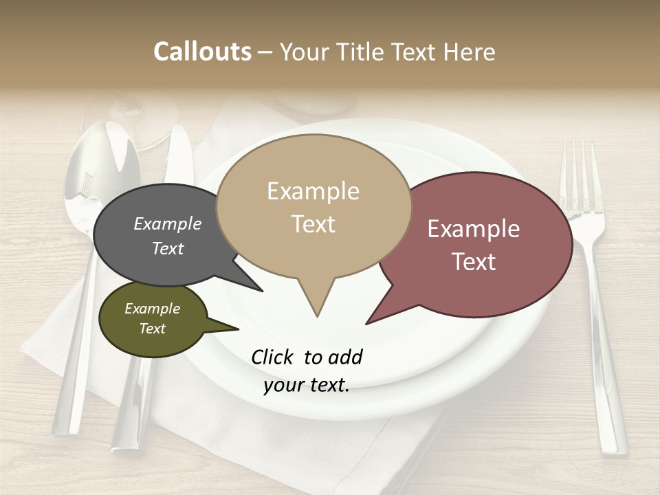 Nobody Equipment Plate PowerPoint Template