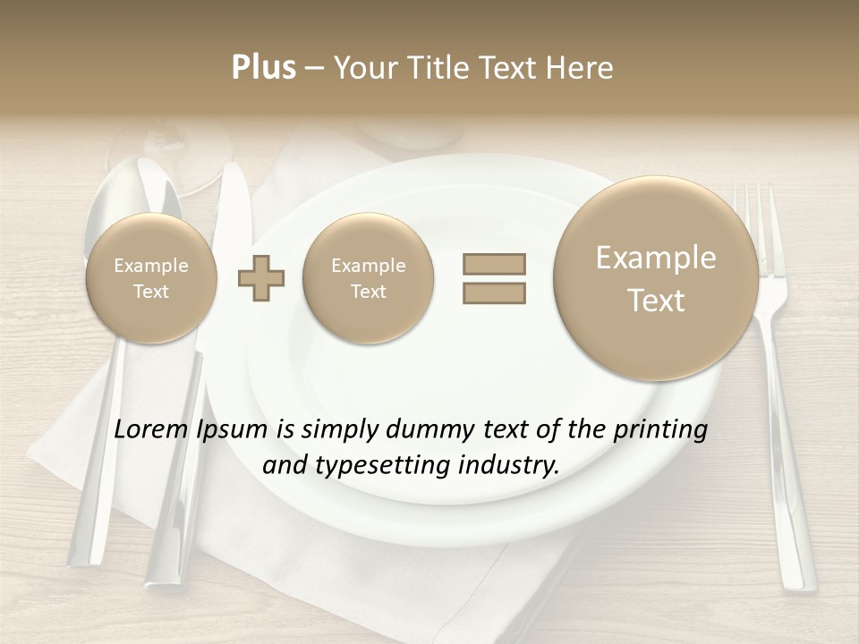 Nobody Equipment Plate PowerPoint Template