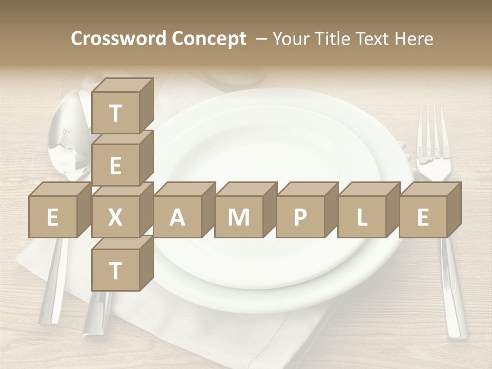 Nobody Equipment Plate PowerPoint Template