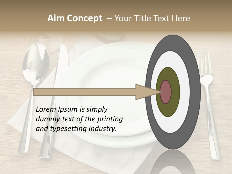 Nobody Equipment Plate PowerPoint Template