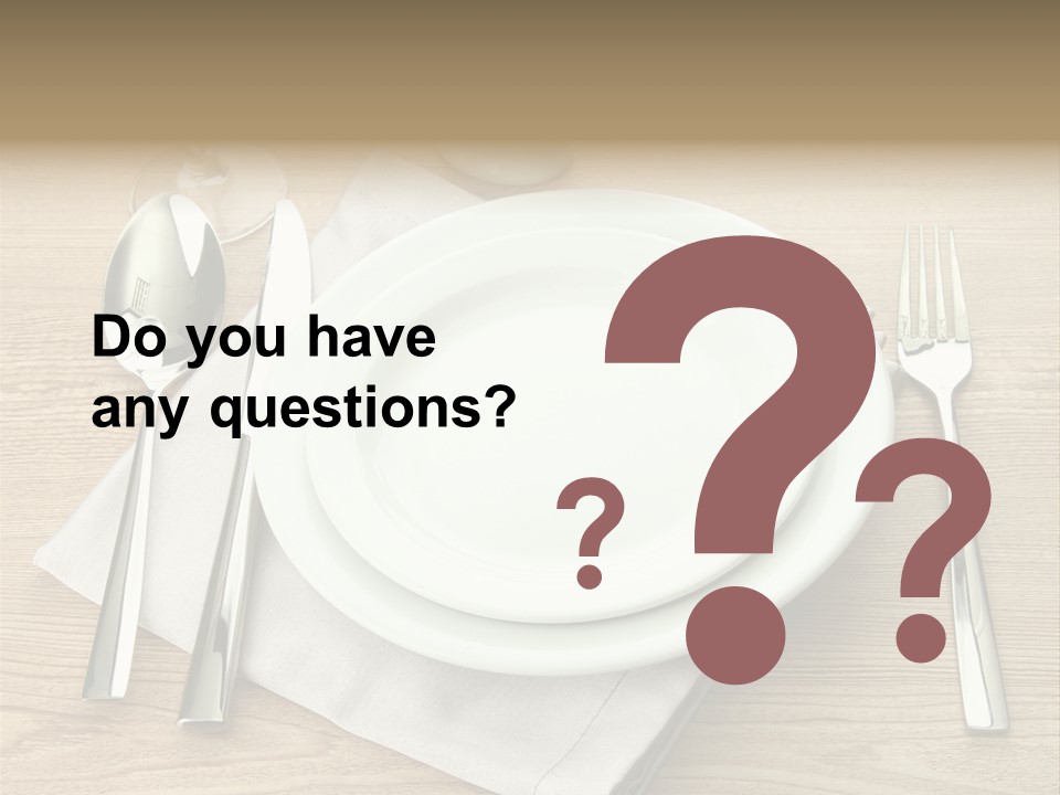 Nobody Equipment Plate PowerPoint Template