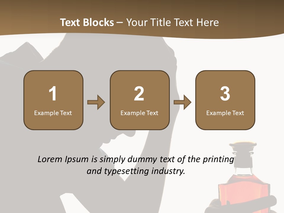 Alcoholism Despair Drinking PowerPoint Template