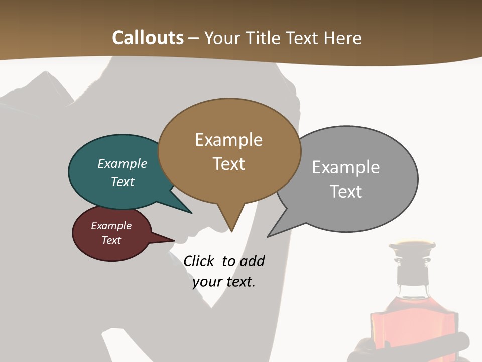 Alcoholism Despair Drinking PowerPoint Template