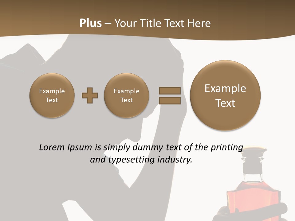 Alcoholism Despair Drinking PowerPoint Template