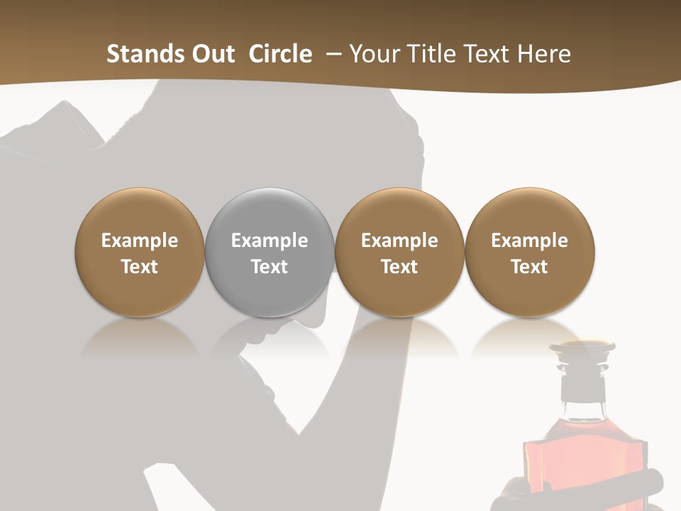 Alcoholism Despair Drinking PowerPoint Template