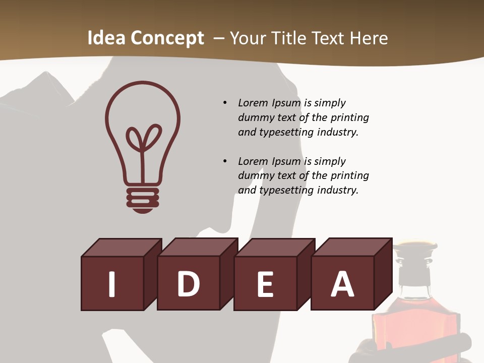 Alcoholism Despair Drinking PowerPoint Template