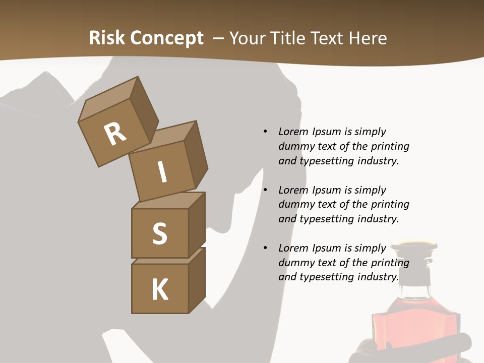 Alcoholism Despair Drinking PowerPoint Template