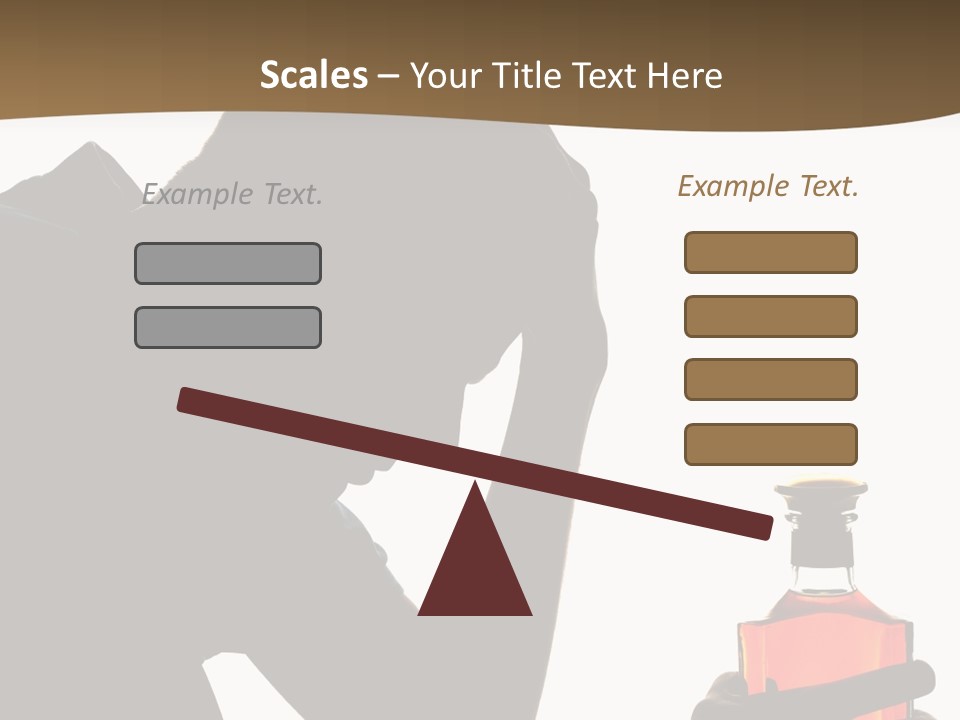 Alcoholism Despair Drinking PowerPoint Template
