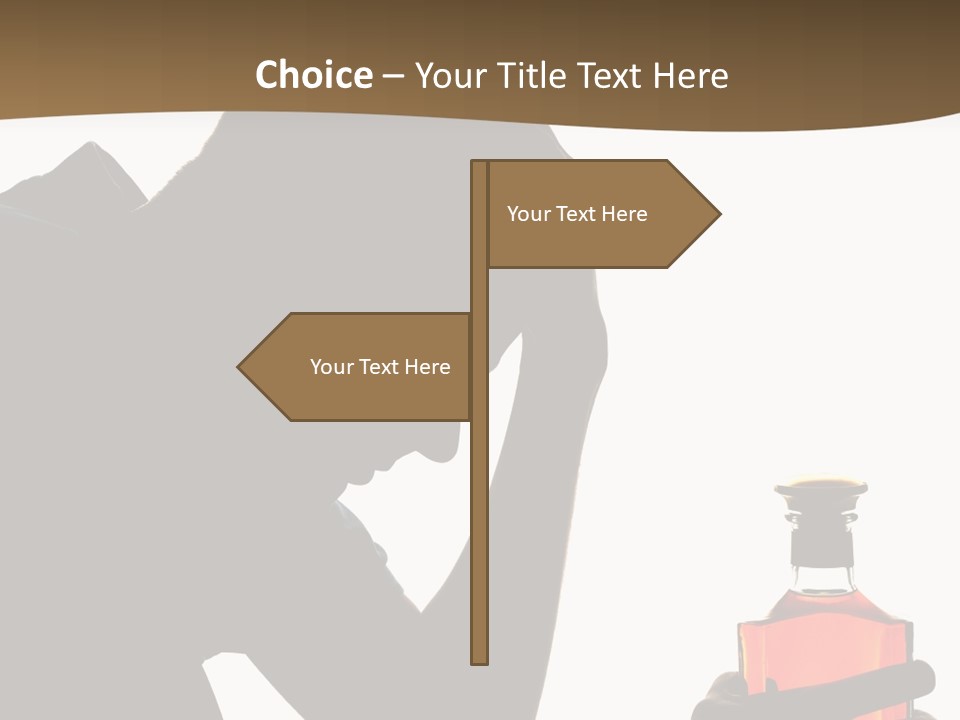 Alcoholism Despair Drinking PowerPoint Template