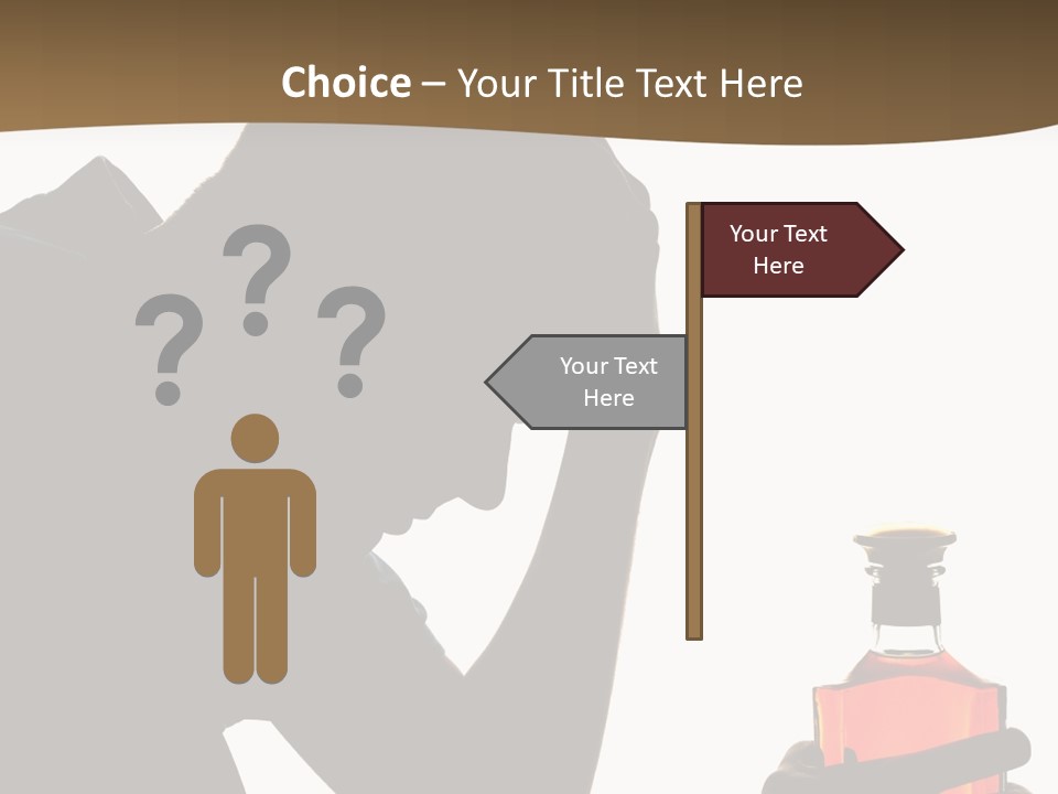 Alcoholism Despair Drinking PowerPoint Template