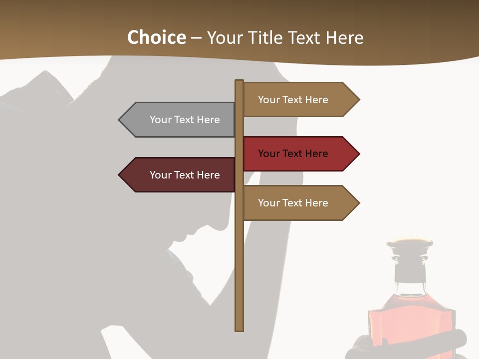 Alcoholism Despair Drinking PowerPoint Template