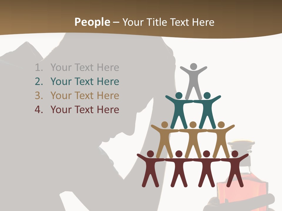 Alcoholism Despair Drinking PowerPoint Template