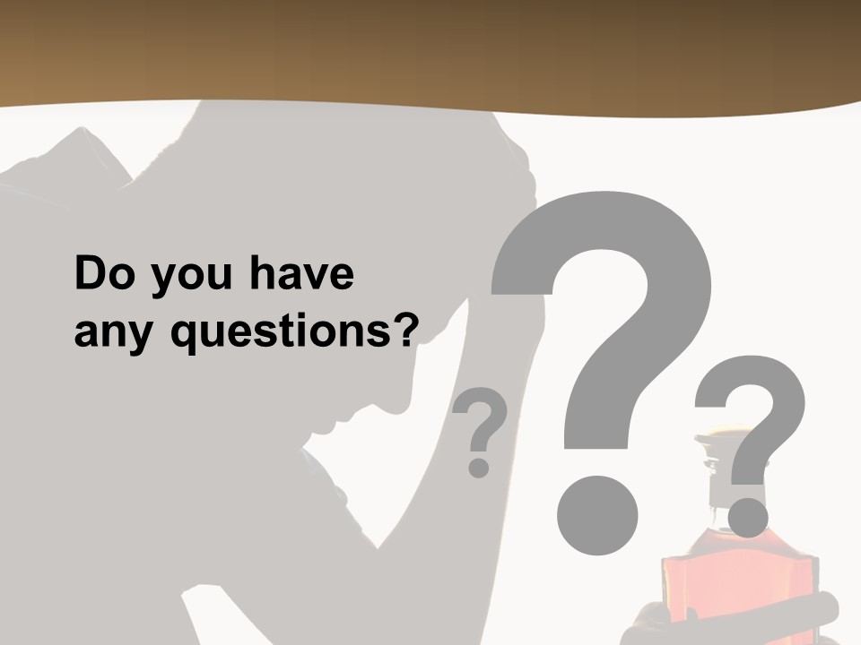 Alcoholism Despair Drinking PowerPoint Template