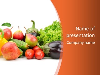 Fruit Produce Garden Stuff PowerPoint Template