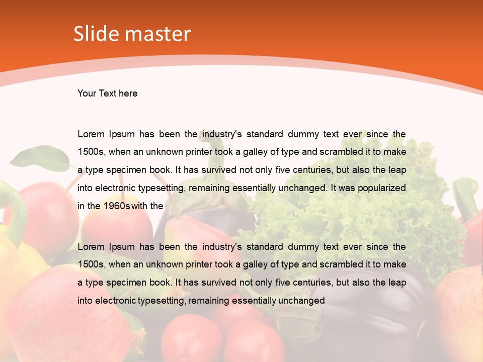 Fruit Produce Garden Stuff PowerPoint Template