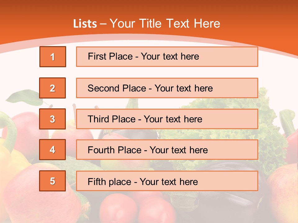 Fruit Produce Garden Stuff PowerPoint Template